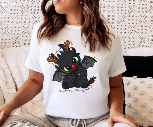 Cute Toothless Christmas Lights Shirt