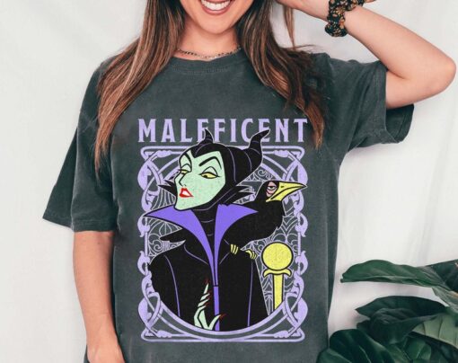 Vintage Maleficent Old School Poster Shirt