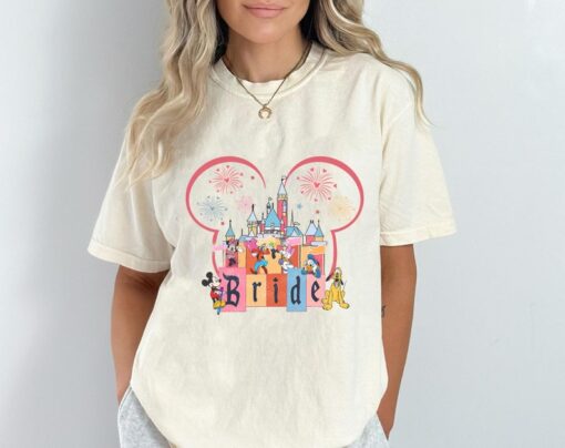 Disney Mickey Minnie Bride Shirt, Disney Bachelorette Party T-shirt