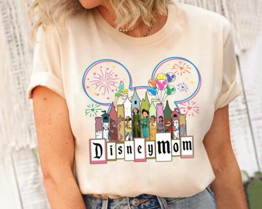 Disney Mom Shirt, Mickey Head Disney Castle Tee