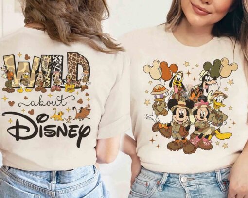 Cute Mickey Mouse & Friends Animal Kingdom Balloons T-shirt