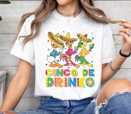 Disney The Three Caballeros Cinco de Drinko Shirt