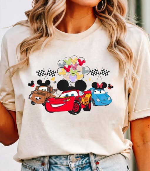 Disney Cars Mcqueen Shirt, Mater Mcqueen Sally Friend T-shirt