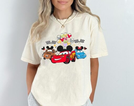 Disney Cars Mcqueen Shirt, Mater Mcqueen Sally Friend T-shirt