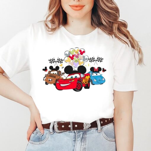 Disney Cars Mcqueen Shirt, Mater Mcqueen Sally Friend T-shirt