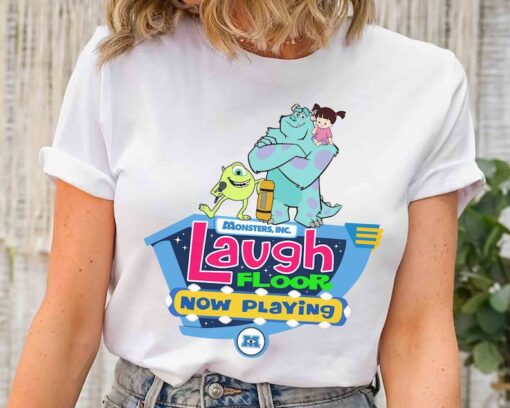 Disney Pixar Monsters Inc The Laugh Floor Comedy Club T-shirt