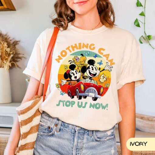 Comfort Colors Disney Mickey & Minnie Runaway Railway Front and Back N