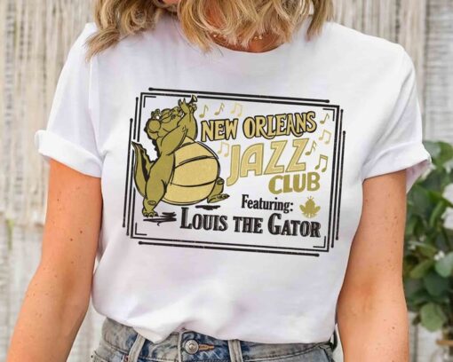 Funny New Orleans Jazz Club Louis The Gator T-shirt