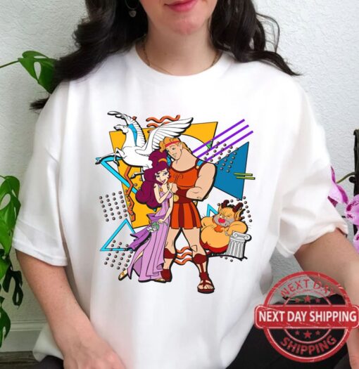 Retro 90S Disney Hercules Characters Shirt, Megara Hades Phil Tshirt