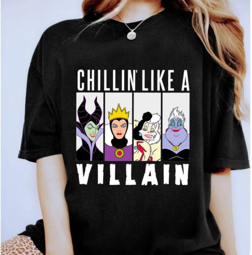 Disney Chillin Like A Villain Gang Ursula Evil Queen Cruella Maleficen