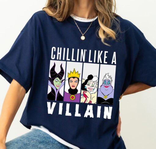 Disney Chillin Like A Villain Gang Ursula Evil Queen Cruella Maleficen