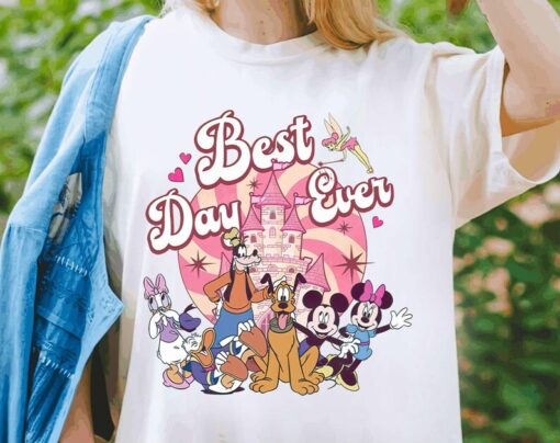 Disney Mickey And Friends Best Day Ever Shirt, Disney Castle T-shirt