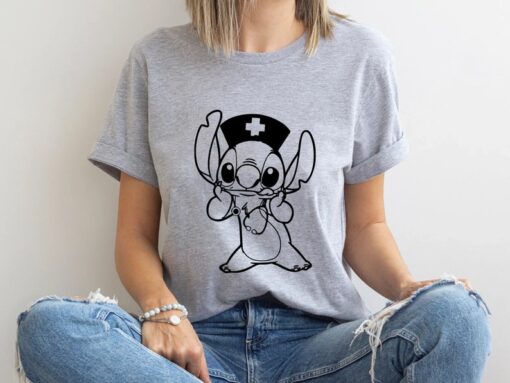 Disney Nurse Shirt,Stitch Nurse Shirt,Funny Nurse Shirt