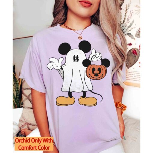 Mickey Mouse Costume Boo Horror Halloween Comfort Colors T-shirt