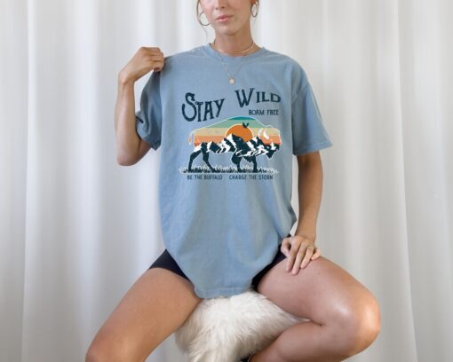 Comfort Colors® Stay Wild Buffalo Apparel, Bison Themed Clothing