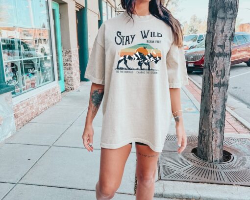 Comfort Colors® Stay Wild Buffalo Apparel, Bison Themed Clothing