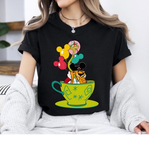 Prince John And Sir Hiss Mickey Balloons Tea Cup Shirt