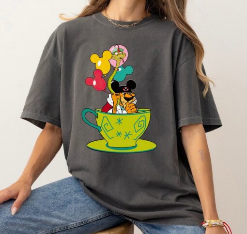 Prince John And Sir Hiss Mickey Balloons Tea Cup Shirt