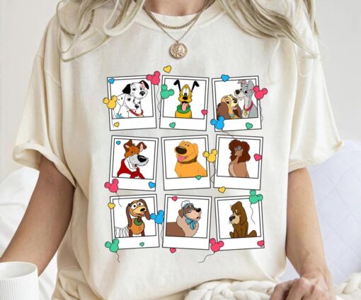 Disney Dogs Mickey Balloon Shirt, Dog Lovers T-Shirt, Dug, Pluto, Nana