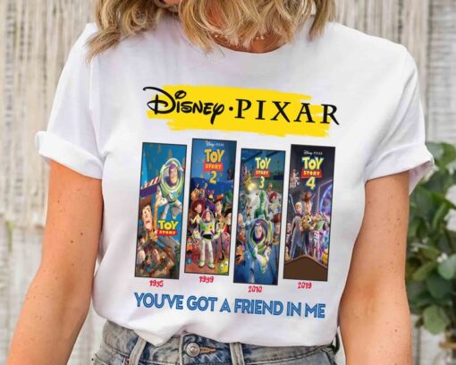 Disney Pixar Toy Story Series Movies You've Got A Friend In Me T-shirt