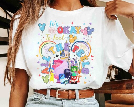 Inside Out 2 It's Okay To Feel All The Feels Balloons T-shirt