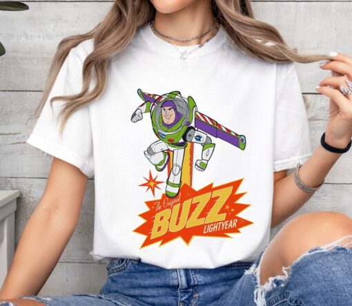 Disney Pixar Toy Story Buzz Lightyear Vintage Poster Shirt