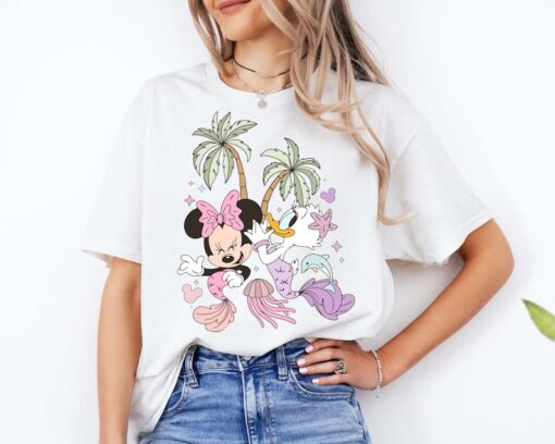 Minnie And Daisy Mermaid T-Shirt, Disney Girls Adventure Tee