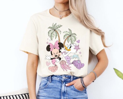 Minnie And Daisy Mermaid T-Shirt, Disney Girls Adventure Tee