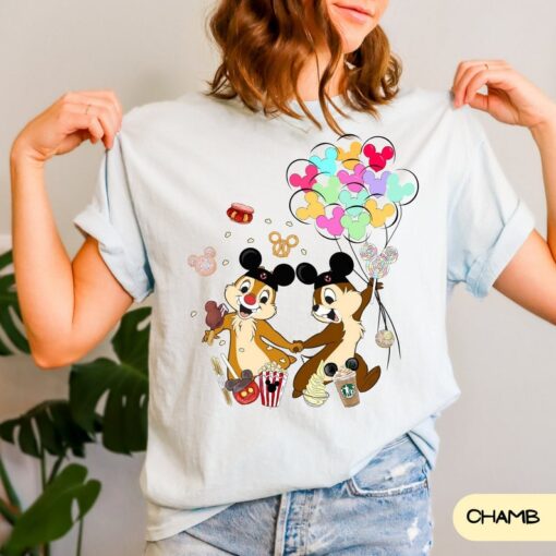 Comfort Colors Chip n Dale Shirt, Disney Character Shirt, Disney Shirt