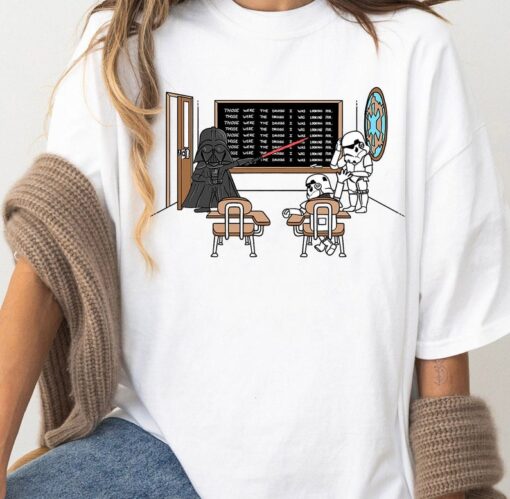 Star Wars Darth Vader Those Were The Droids Classroom Doodle Shirt