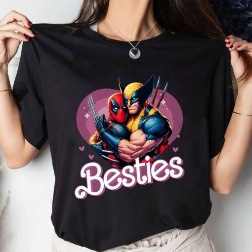 Cute Deadpool Wolverine Besties Forever Shirt