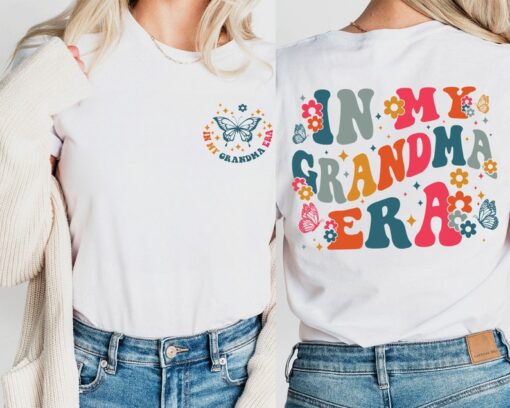 In My Grandma Era T-Shirt, Wild Flowers Grandma Shirt