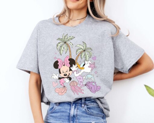 Minnie And Daisy Mermaid T-Shirt, Disney Girls Adventure Tee