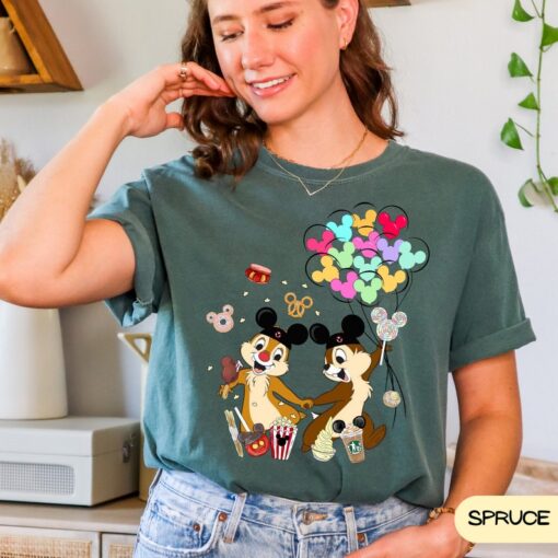 Comfort Colors Chip n Dale Shirt, Disney Character Shirt, Disney Shirt