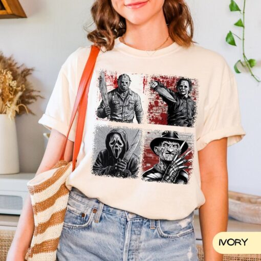 Comfort Colors Horror Movie Character Shirt, Horror Shirt, Scary Shirt