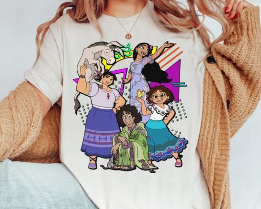 Disney Retro 90s Style Group Encanto Characters Squad Shirt