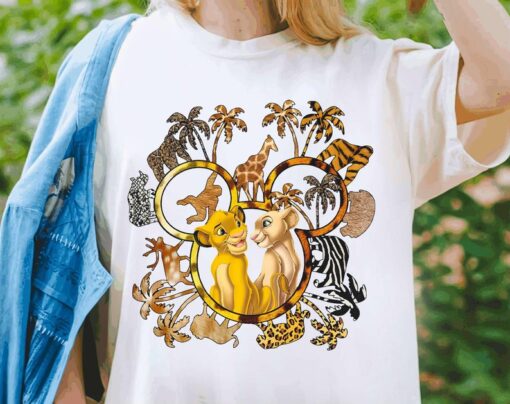 Disney Lion King Animal Kingdom Shirt, Simba And Nala Couple T-shirt