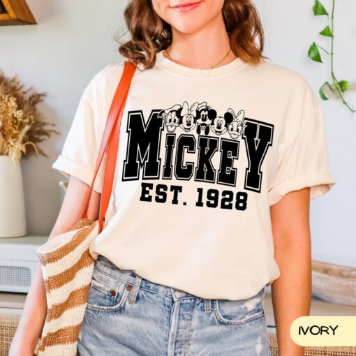 Comfort Colors Mickey est 1928 T-shirt, Disney Shirt for Women Men