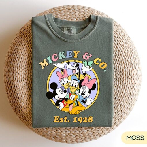 Disney Est 1928 Vintage Mickey and Co Shirt, Disney Trip Shirt