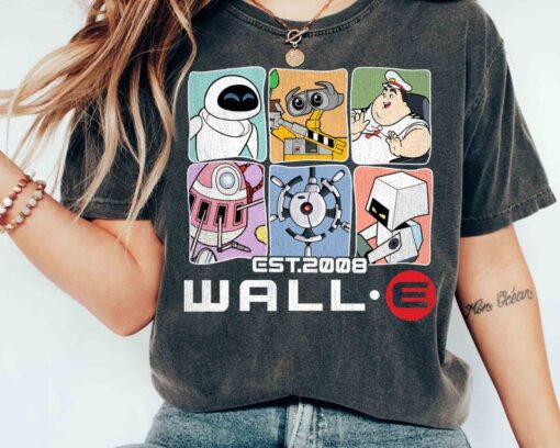 Vintage Wall-e Characters 2008 T-shirt