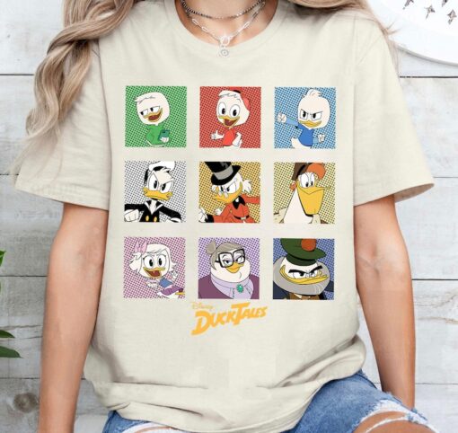 Disney DuckTales Group Shot Comic Box Up T-Shirt