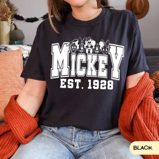 Comfort Colors Mickey est 1928 T-shirt, Disney Shirt for Women Men