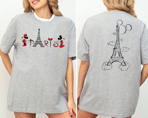 Disney Paris Shirt, Mickey Minnie Eiffel Tower Shirt