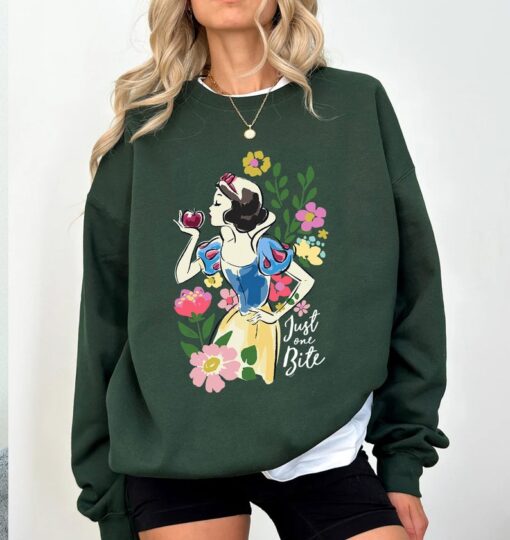 Disney Princess Snow White Just One Bite Floral T-Shirt