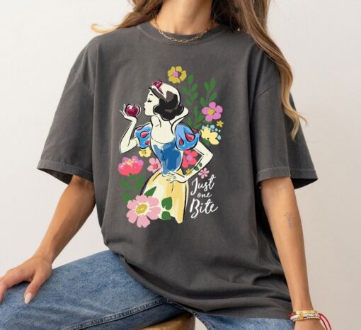 Disney Princess Snow White Just One Bite Floral T-Shirt