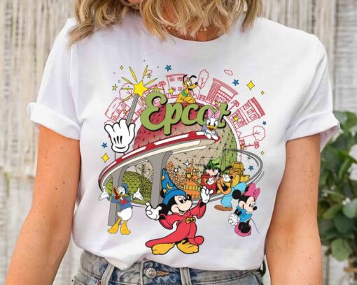 Disney Epcot Center Sorcerer Mickey Mouse and Friends T-shirt