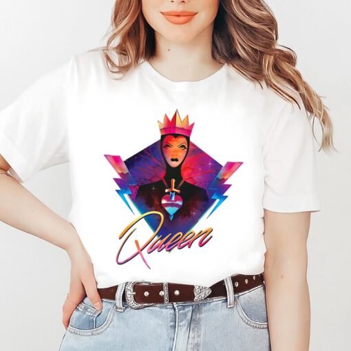 Disney Villains 90S Shirt, Disney Villains Evil Queen Neon T-shirt