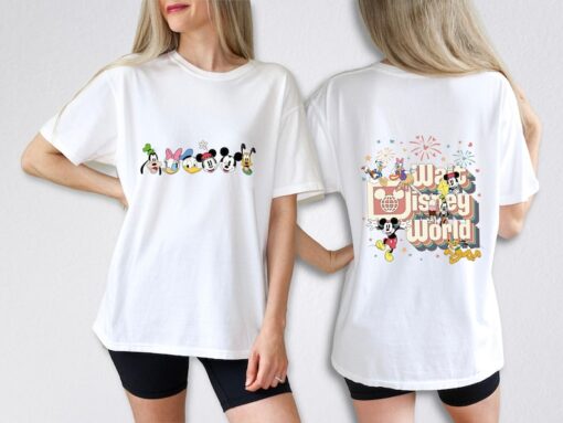 Retro Walt Disney World Two Sided Comfort Colors Shirt