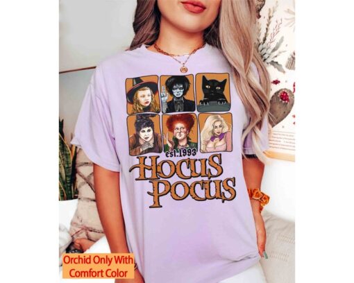 Retro Hocus Pocus Characters Comfort Color Shirt