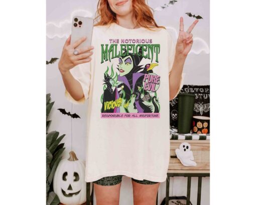 Vintage Maleficent Portrait Graffiti T-Shirt